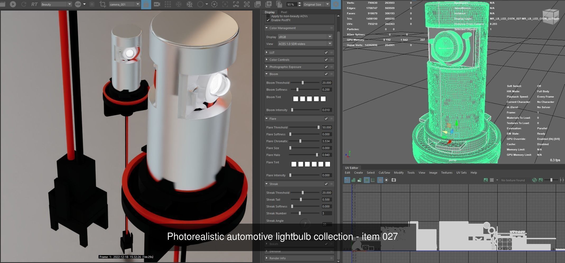 Automotive lighhtbulbs 3D Model Collection_23