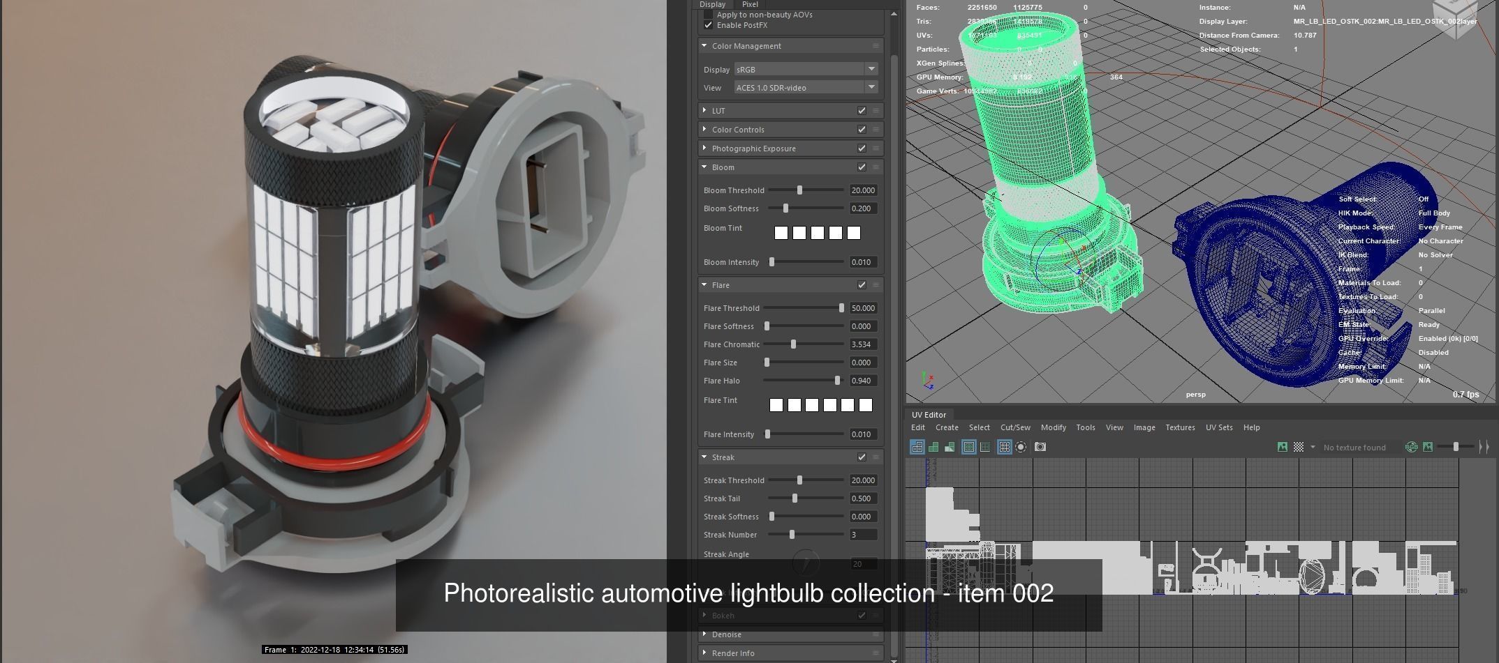 Automotive lighhtbulbs 3D Model Collection_5
