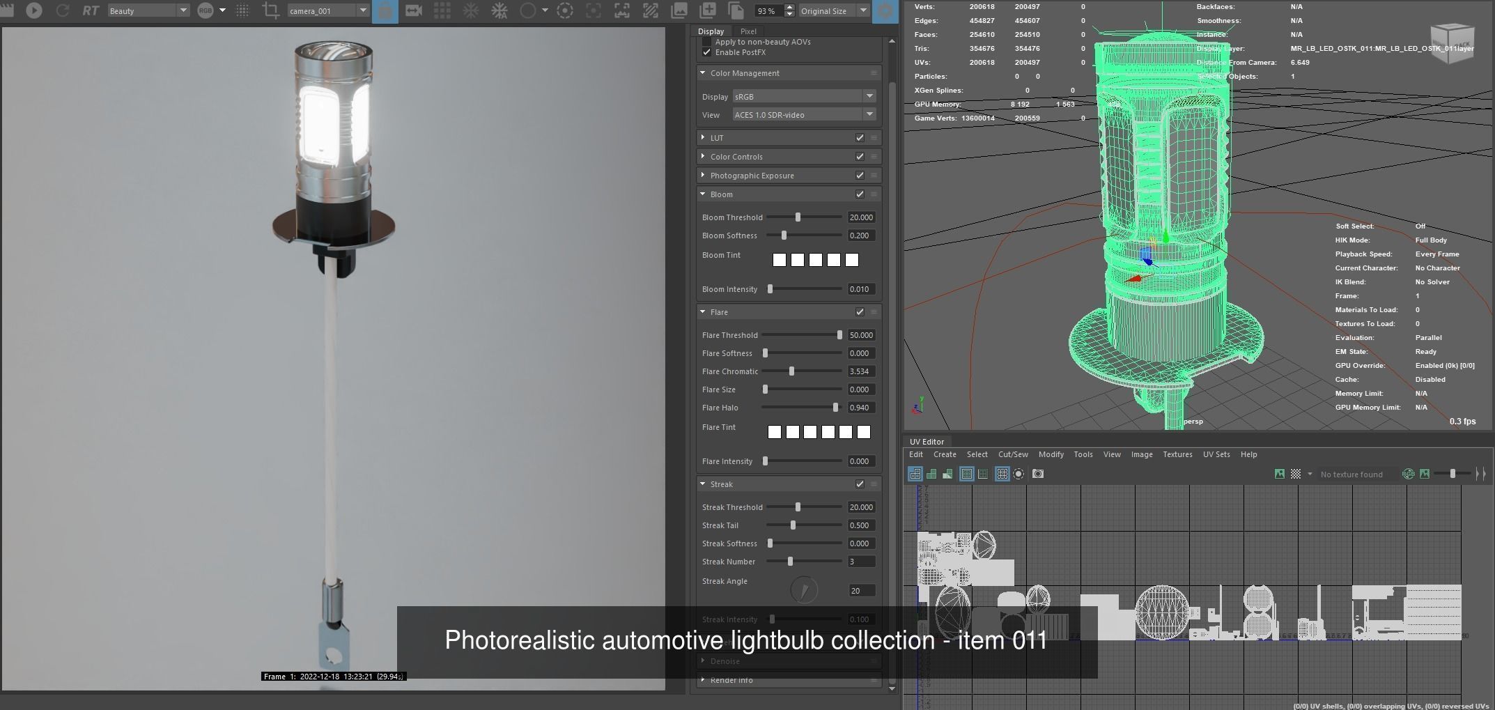 Automotive lighhtbulbs 3D Model Collection_12