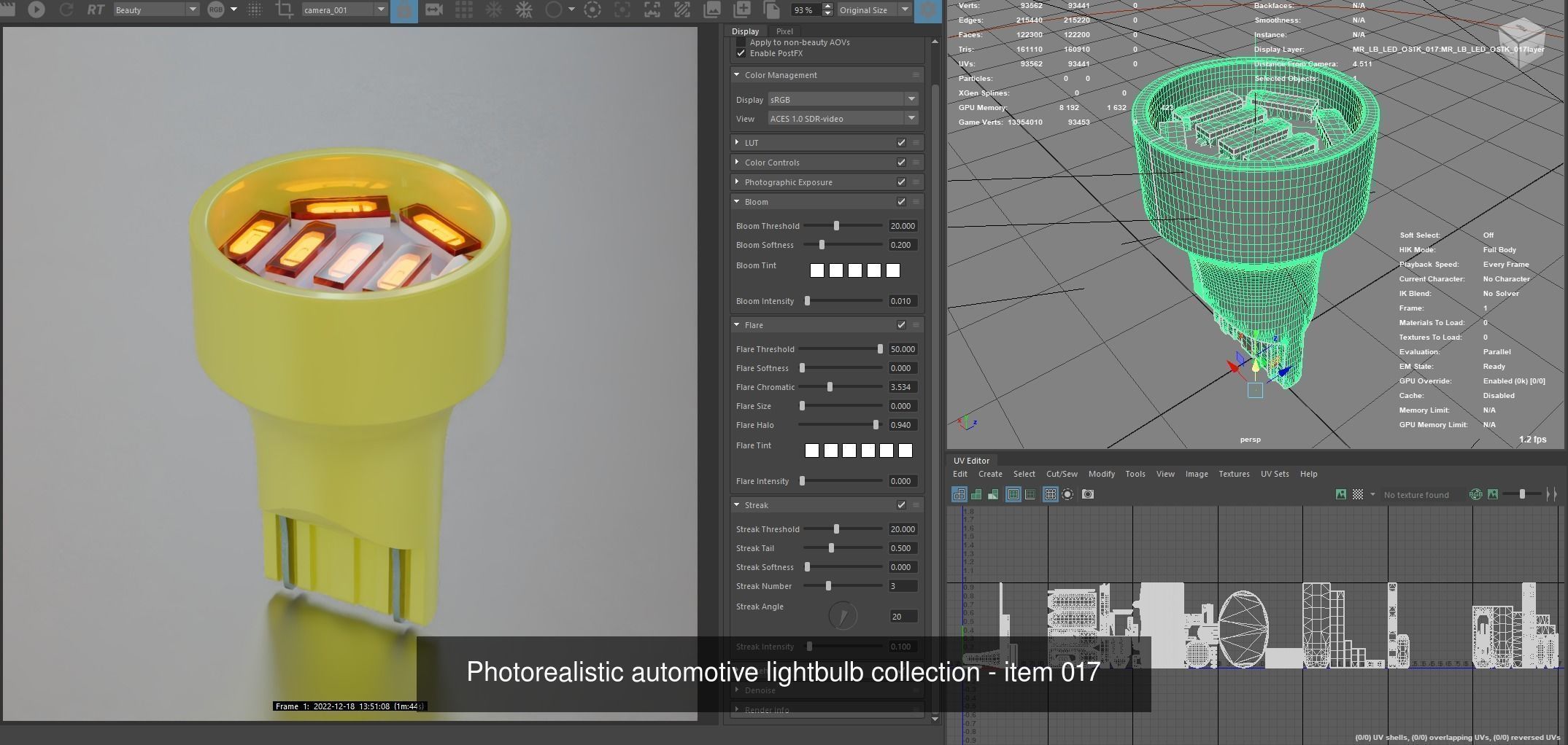 Automotive lighhtbulbs 3D Model Collection_16