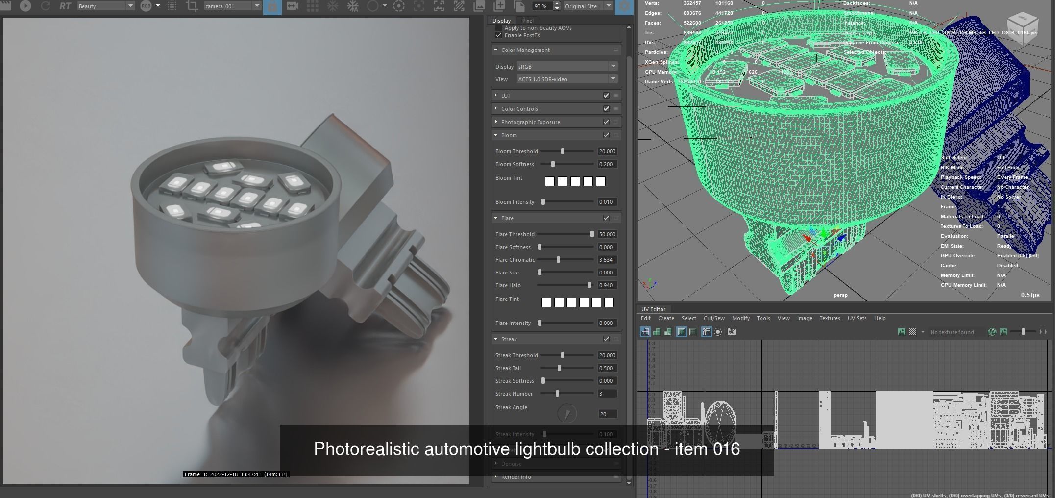 Automotive lighhtbulbs 3D Model Collection_15