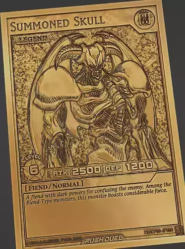 summoned skull - rush duel - yugioh 3D print model summoned skull - rush duel - yugioh 3D print model