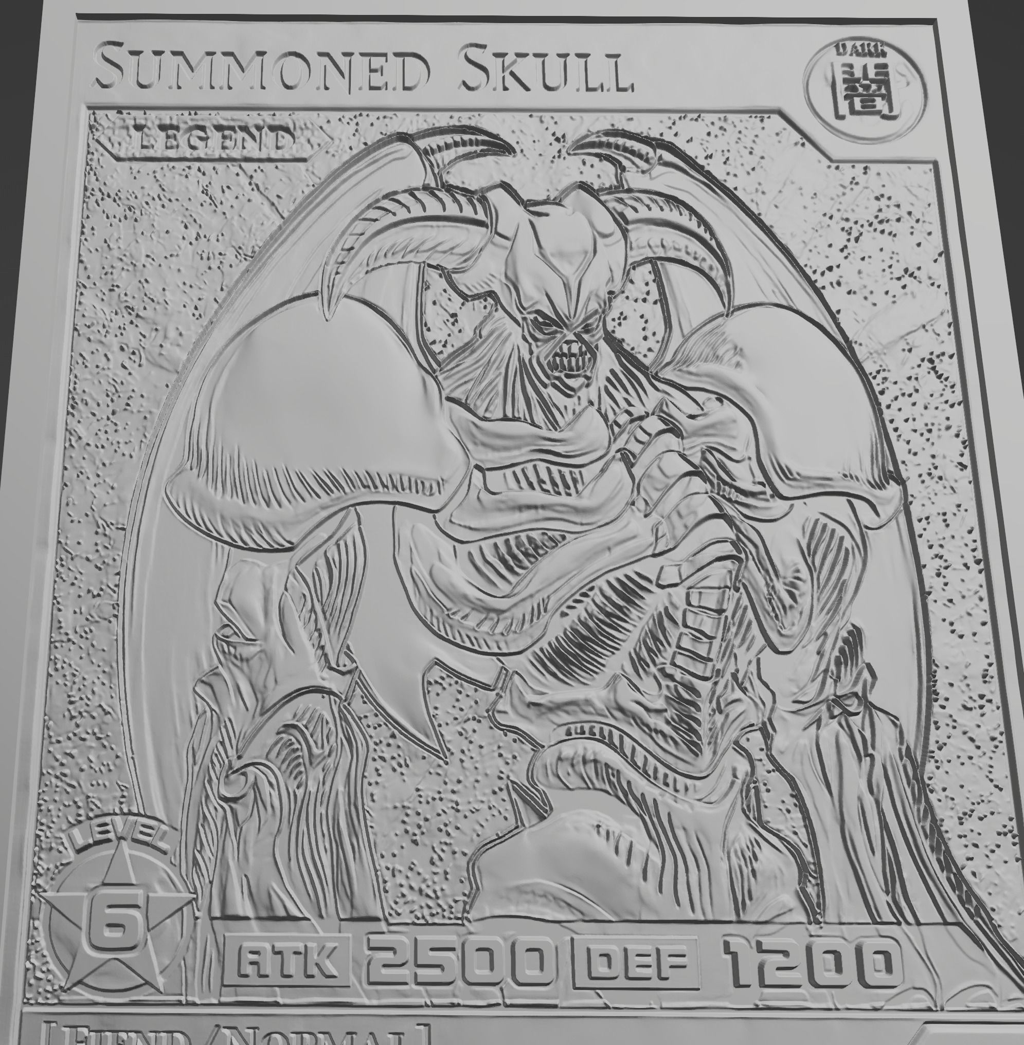 summoned skull - rush duel - yugioh 3D print model_1