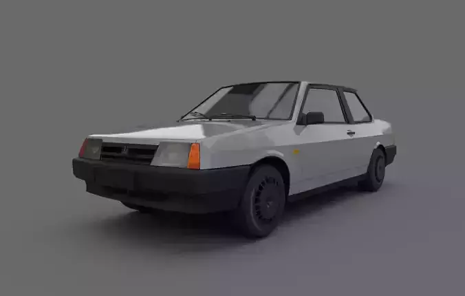 VAZ 21099 Coupe  Low-poly 3D model