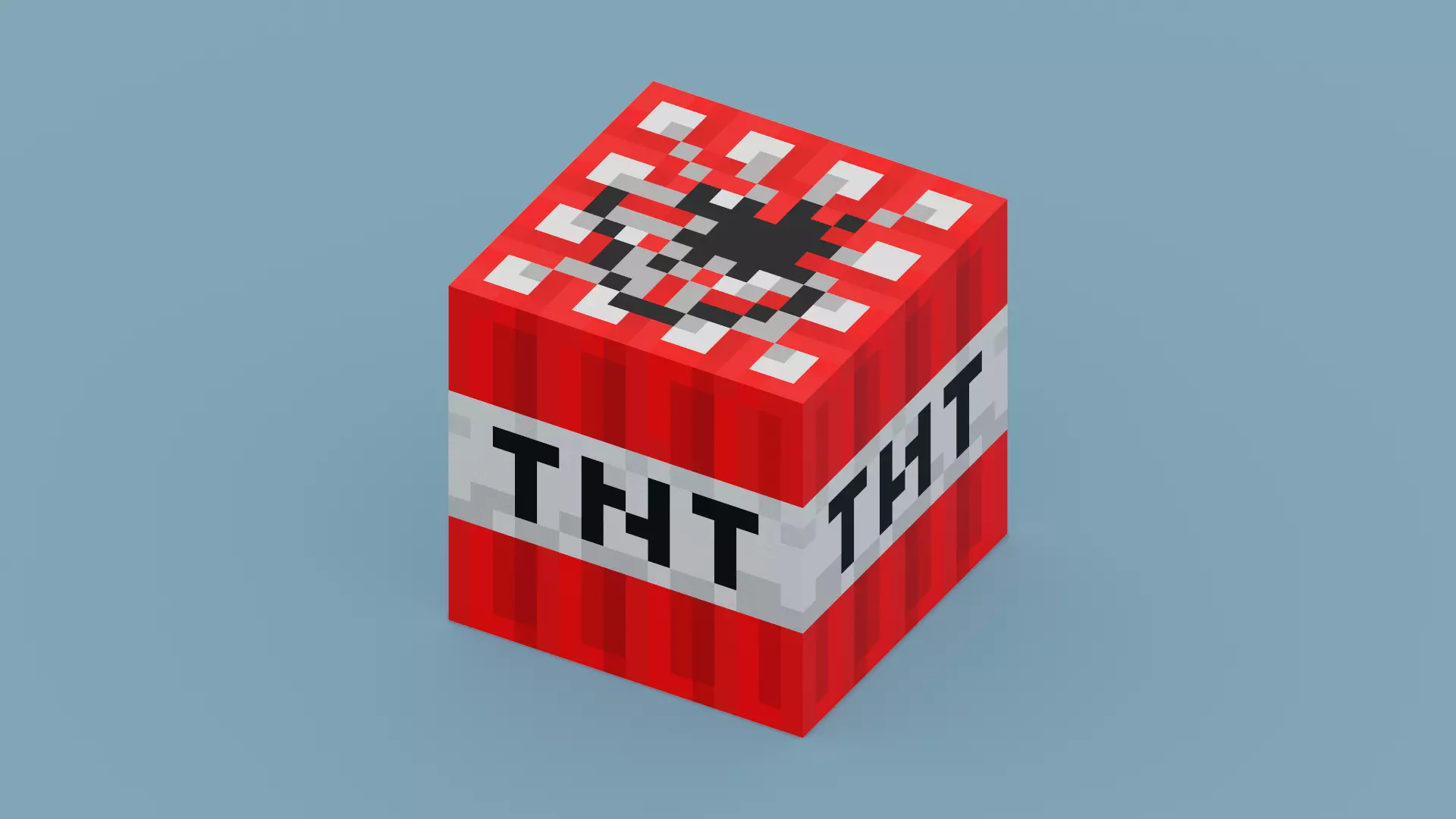 Minecraft TNT Low-poly 3D model