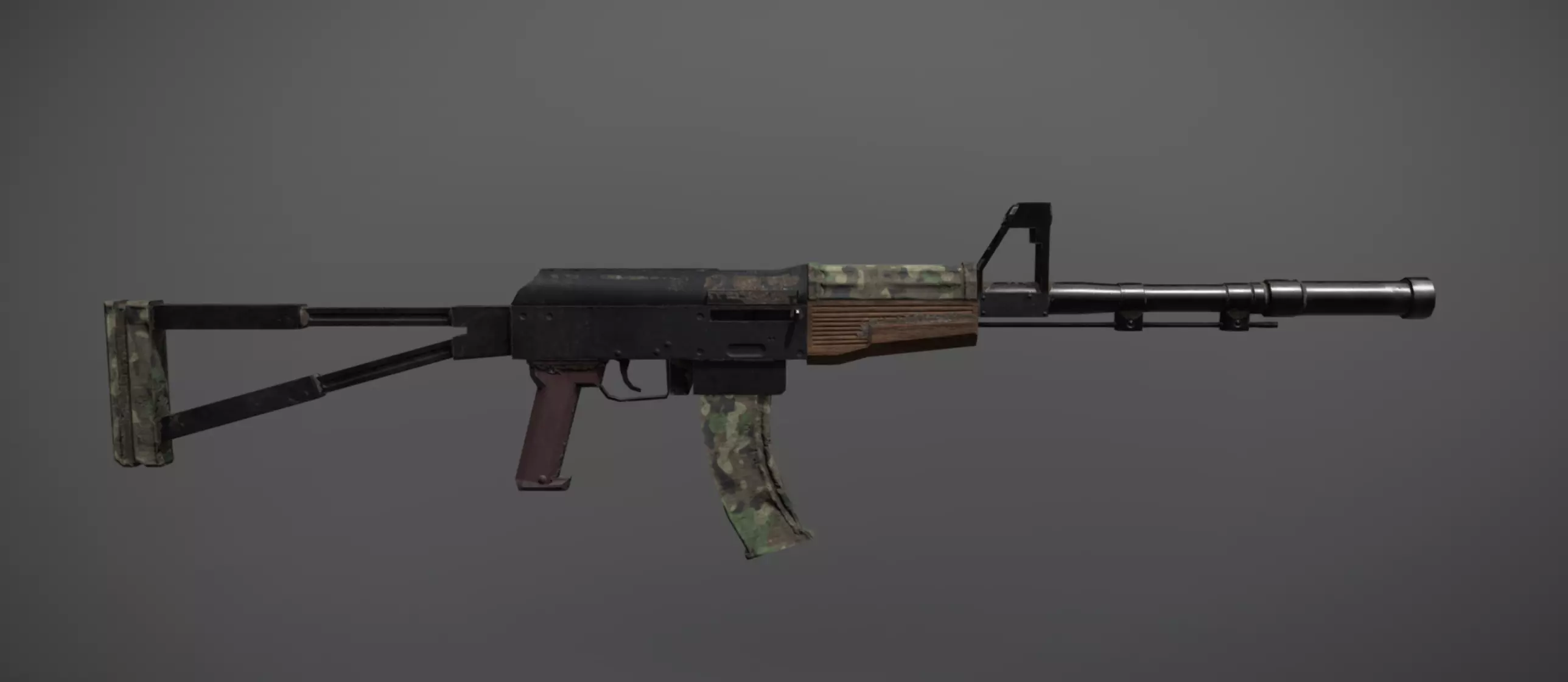 AK-74 Low-poly 3D model_0