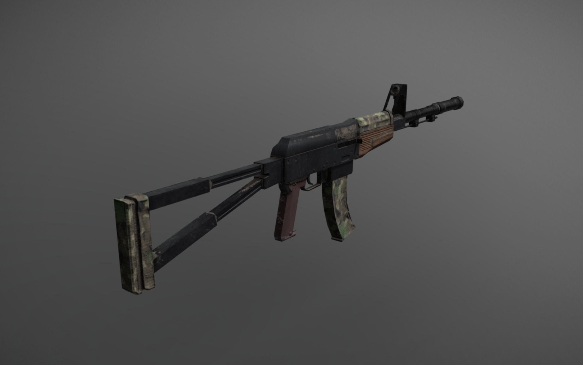 AK-74 Low-poly 3D model_2