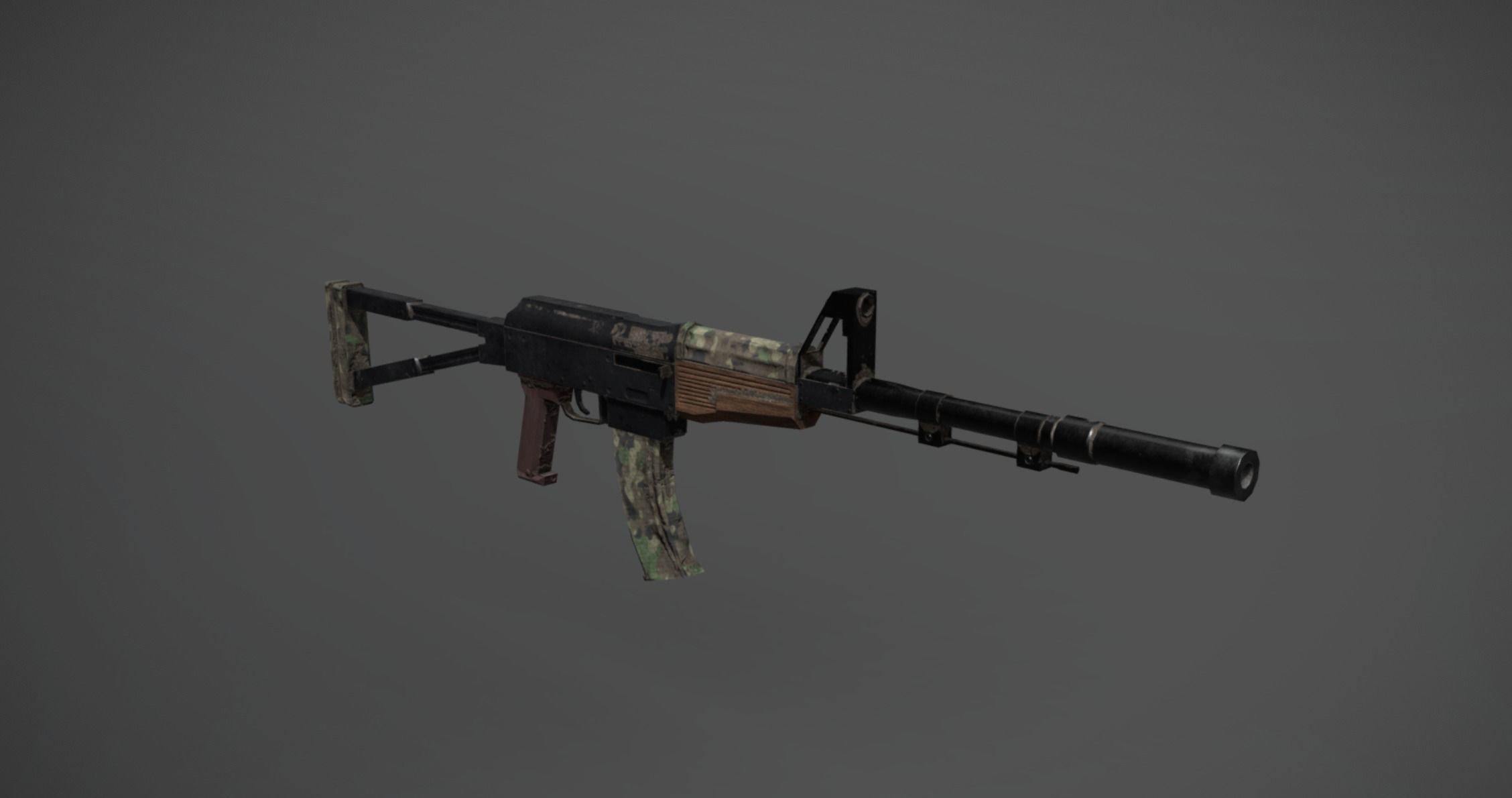 AK-74 Low-poly 3D model_1