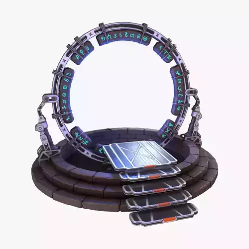 Portal Gate Low-poly 3D model