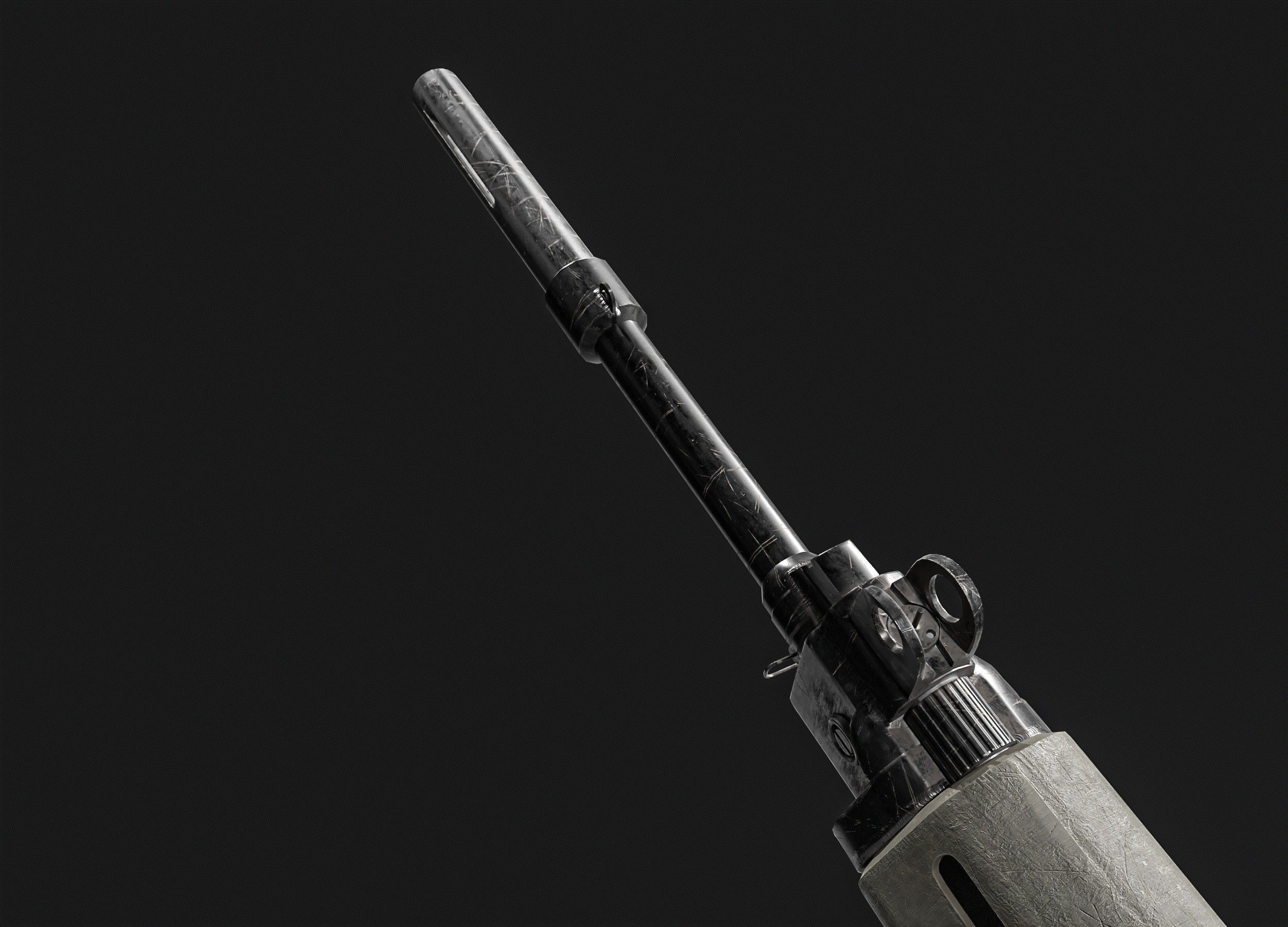 FN FAL  Rifle Low-poly 3D model_11