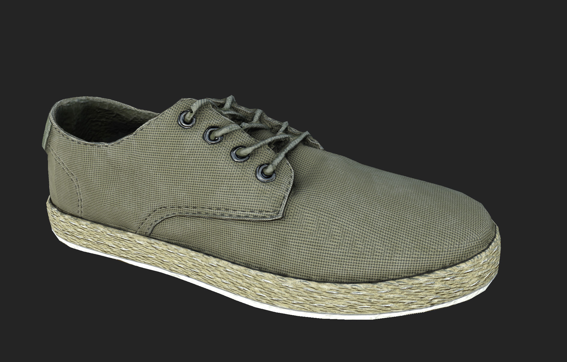 Summer Shoes Low-poly 3D model_11