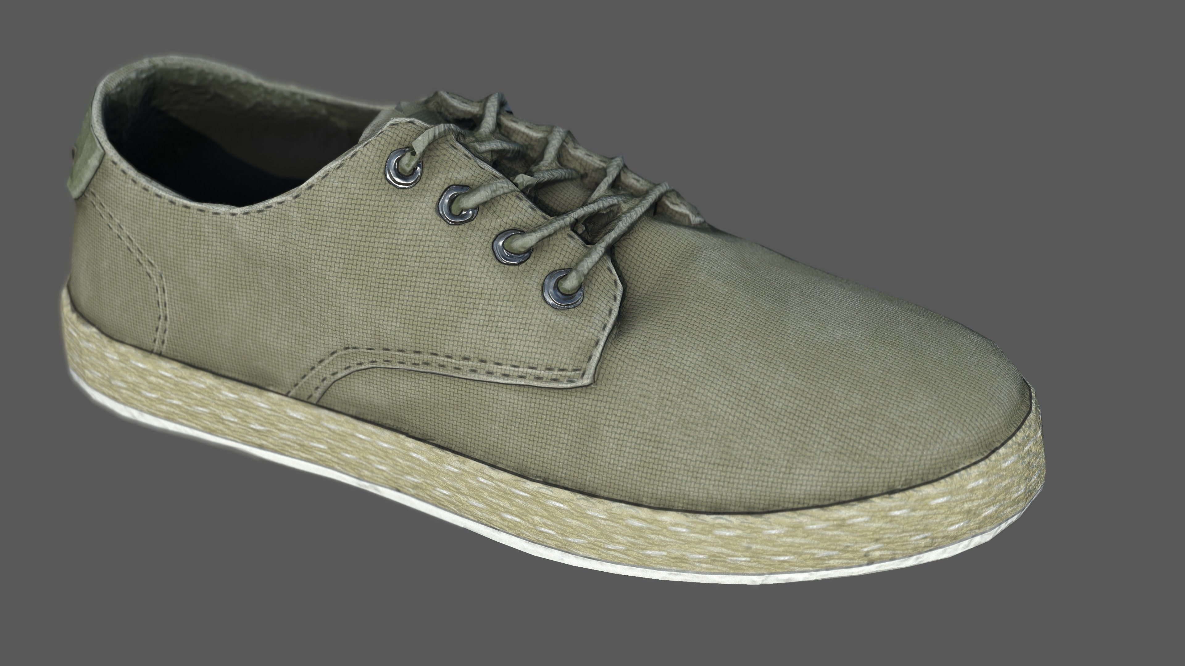 Summer Shoes Low-poly 3D model_12