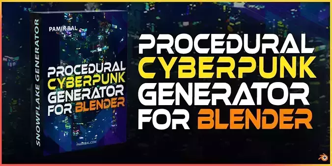 Procedural Sci-Fi Cyberpunk Effect Generator For Blender