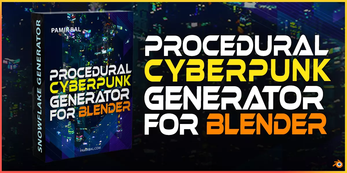 Procedural Sci-Fi Cyberpunk Effect Generator For Blender Low-poly 3D model_0