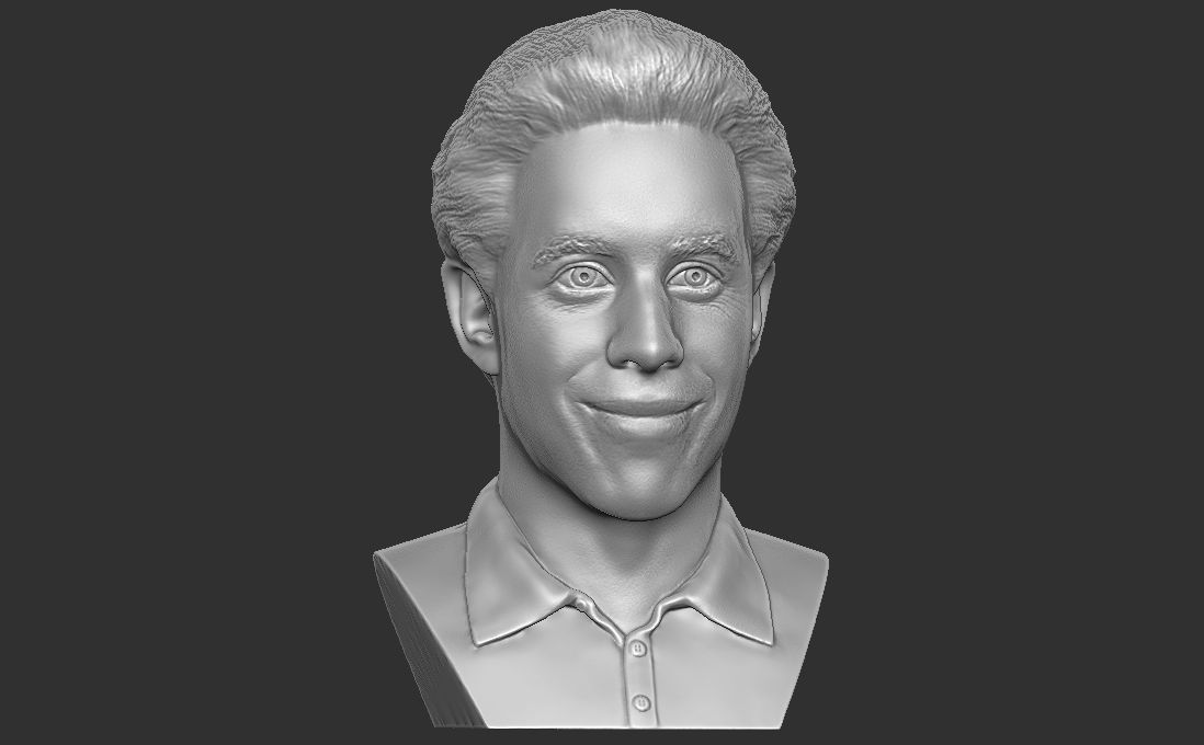 Jerry Seinfeld bust for 3D printing 3D print model_20