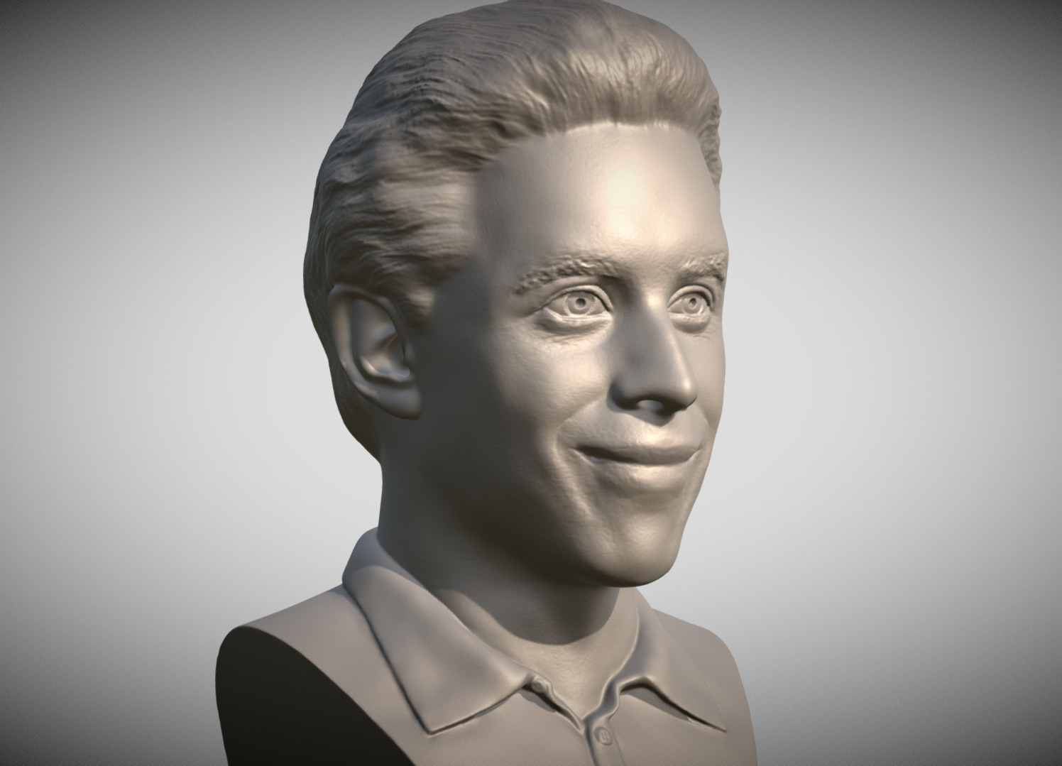 Jerry Seinfeld bust for 3D printing 3D print model_2