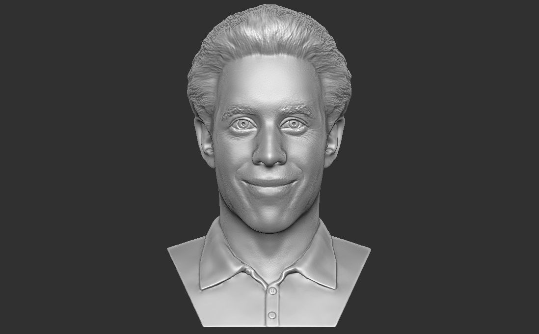 Jerry Seinfeld bust for 3D printing 3D print model_5