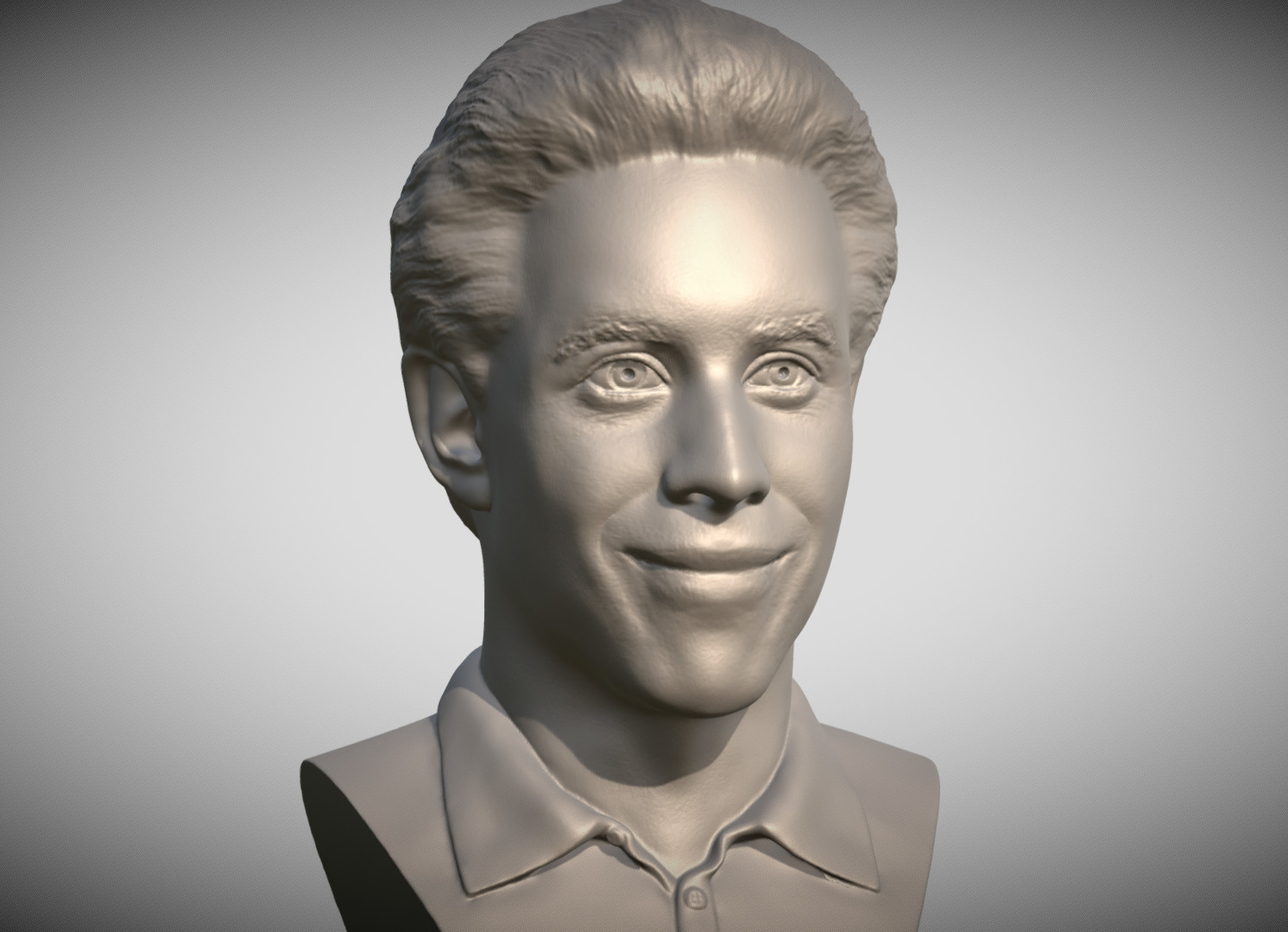 Jerry Seinfeld bust for 3D printing 3D print model_4