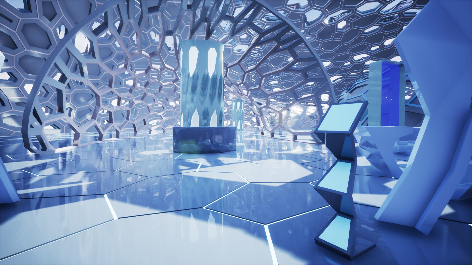 Concept Exhibition Hall 3D model_15