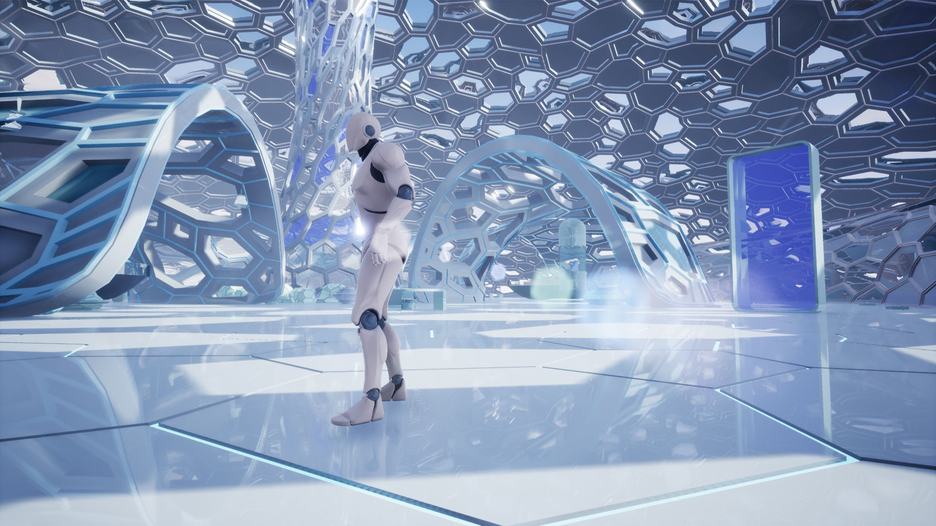 Concept Exhibition Hall 3D model_1