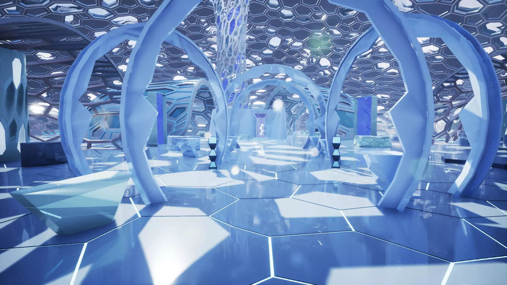 Concept Exhibition Hall 3D model_0