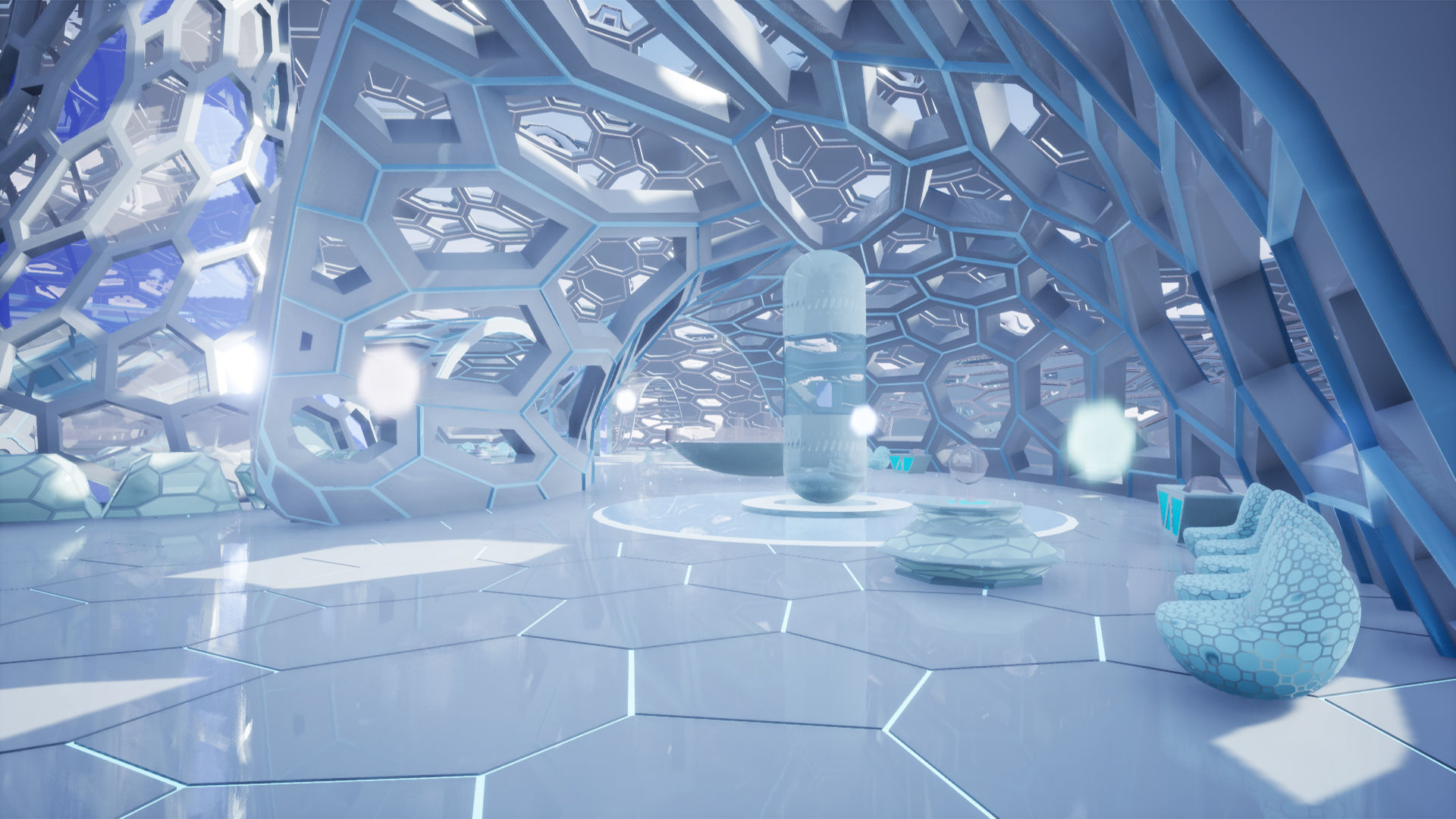 Concept Exhibition Hall 3D model_8