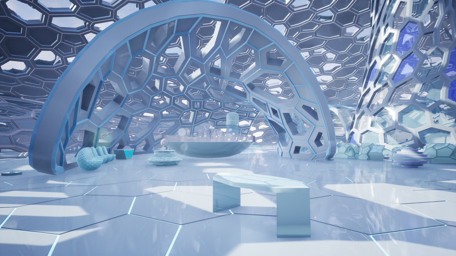 Concept Exhibition Hall 3D model_7