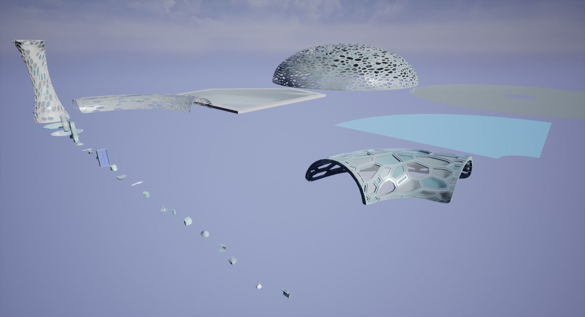 Concept Exhibition Hall 3D model_18