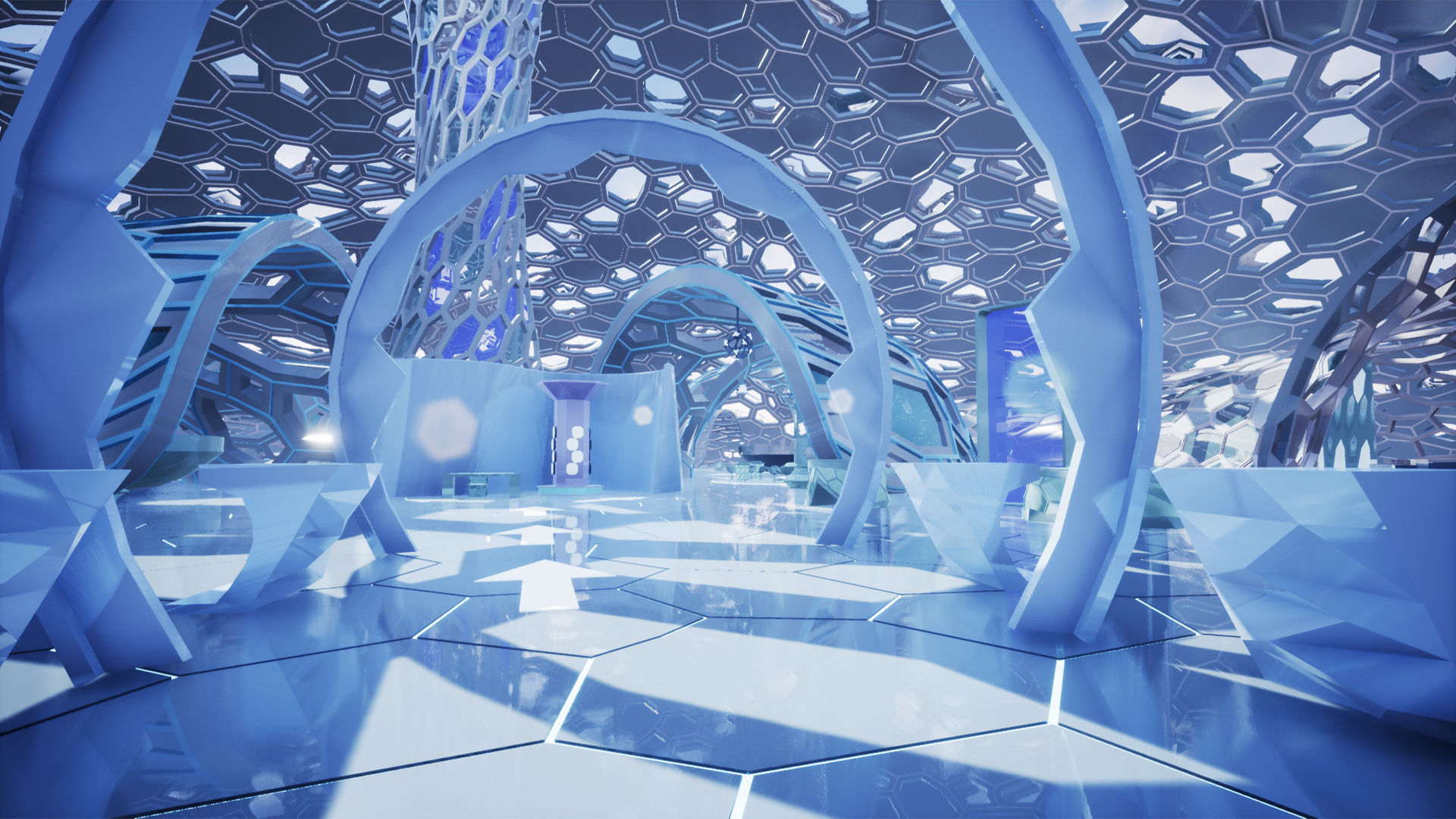 Concept Exhibition Hall 3D model_16
