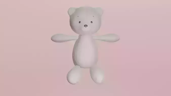 White Taddy bear toy