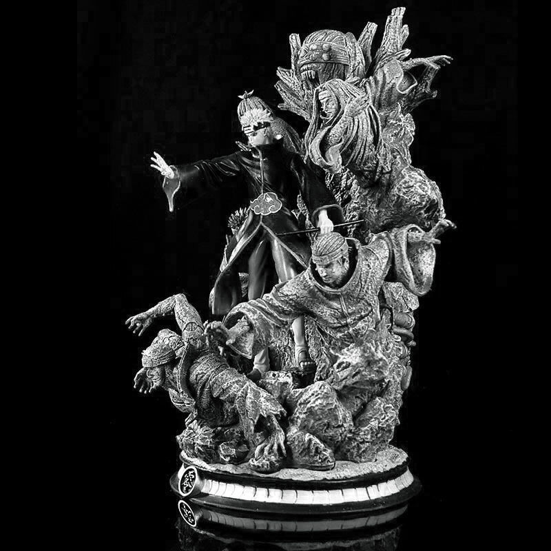 Diorama Naruto Pain 6 path 3D print model_2