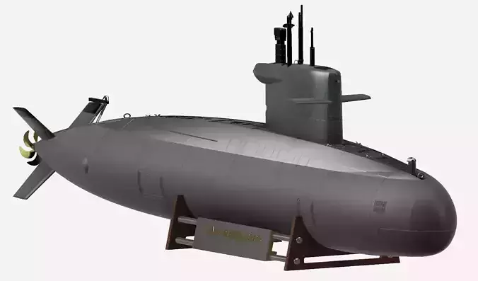 Dutch Walrus class model submarine designed for rc 1-50 scale 3D print model