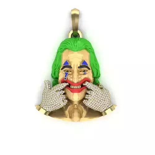 Joker Face Pendant 3D print model