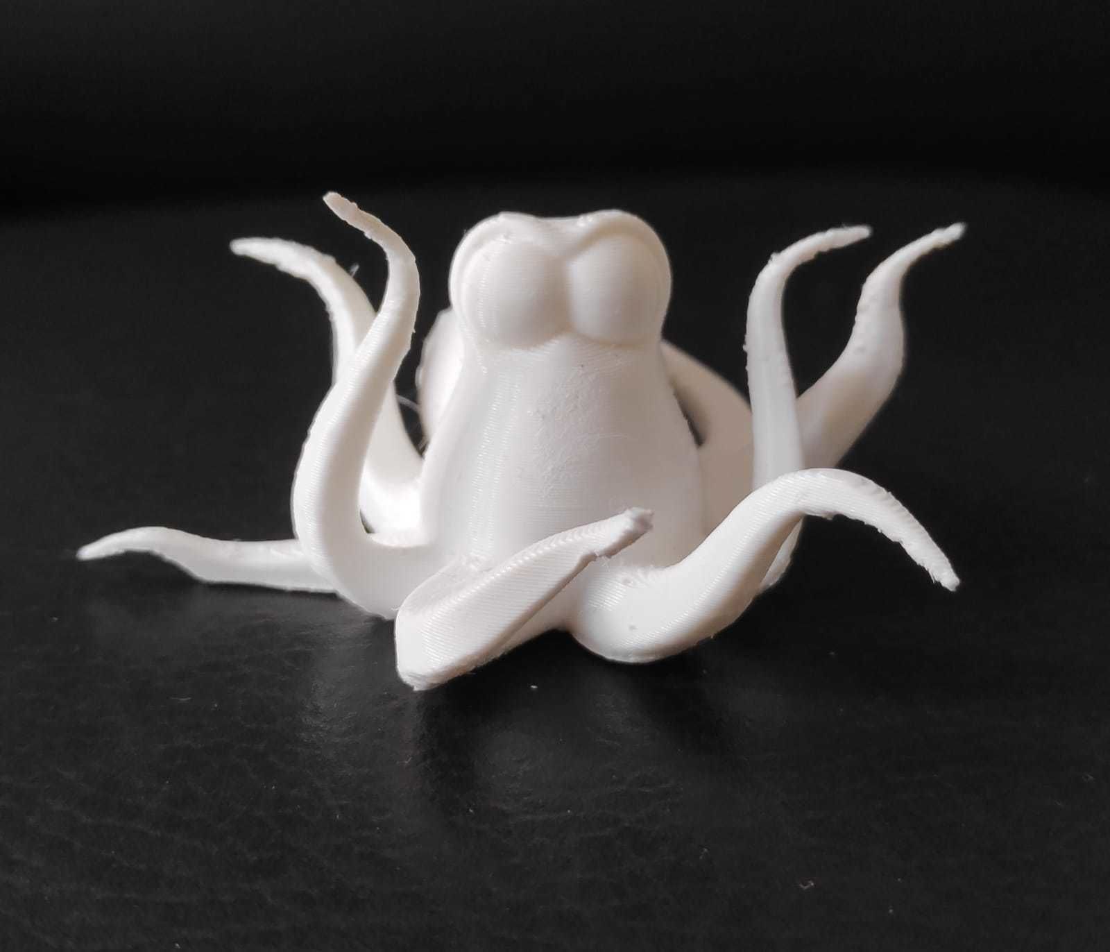 Cartoon Octopus 3D print model_11