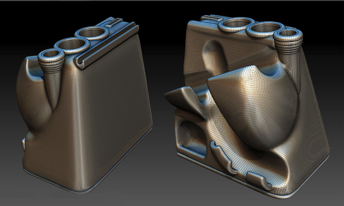 AirBrush Desk Stand and Wall Support 3D print model_6