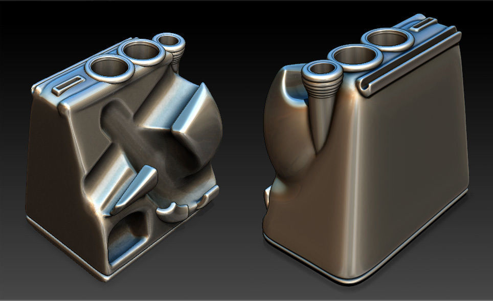 AirBrush Desk Stand and Wall Support 3D print model_4