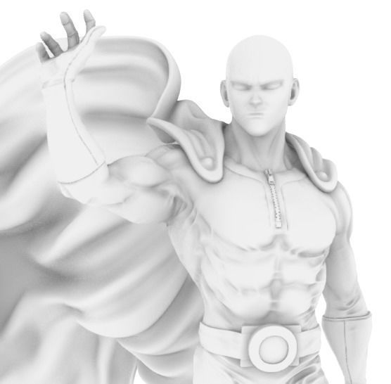 Saitama OnePunch man Action figure 3D print model_2