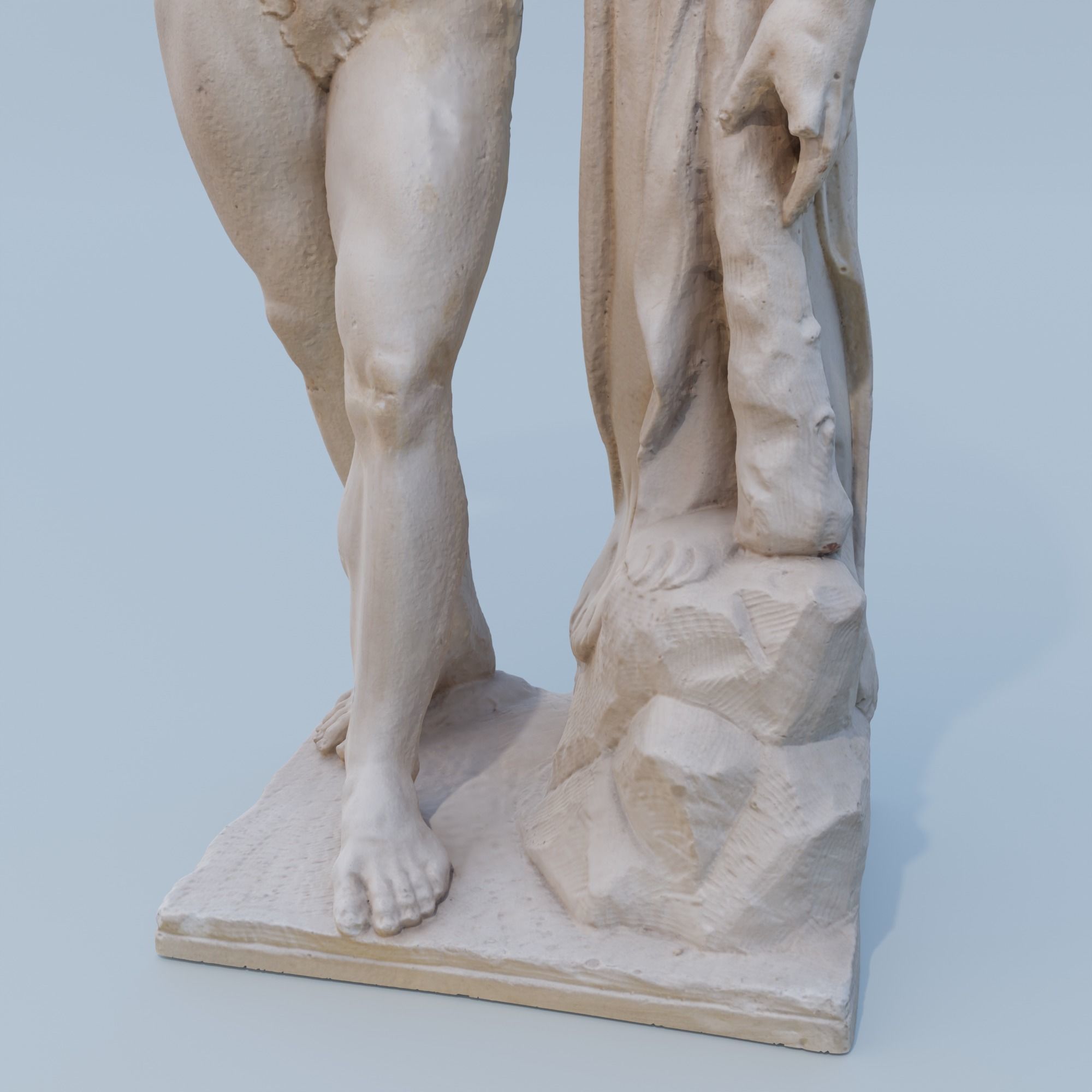 Heracles statue 3D print model_6