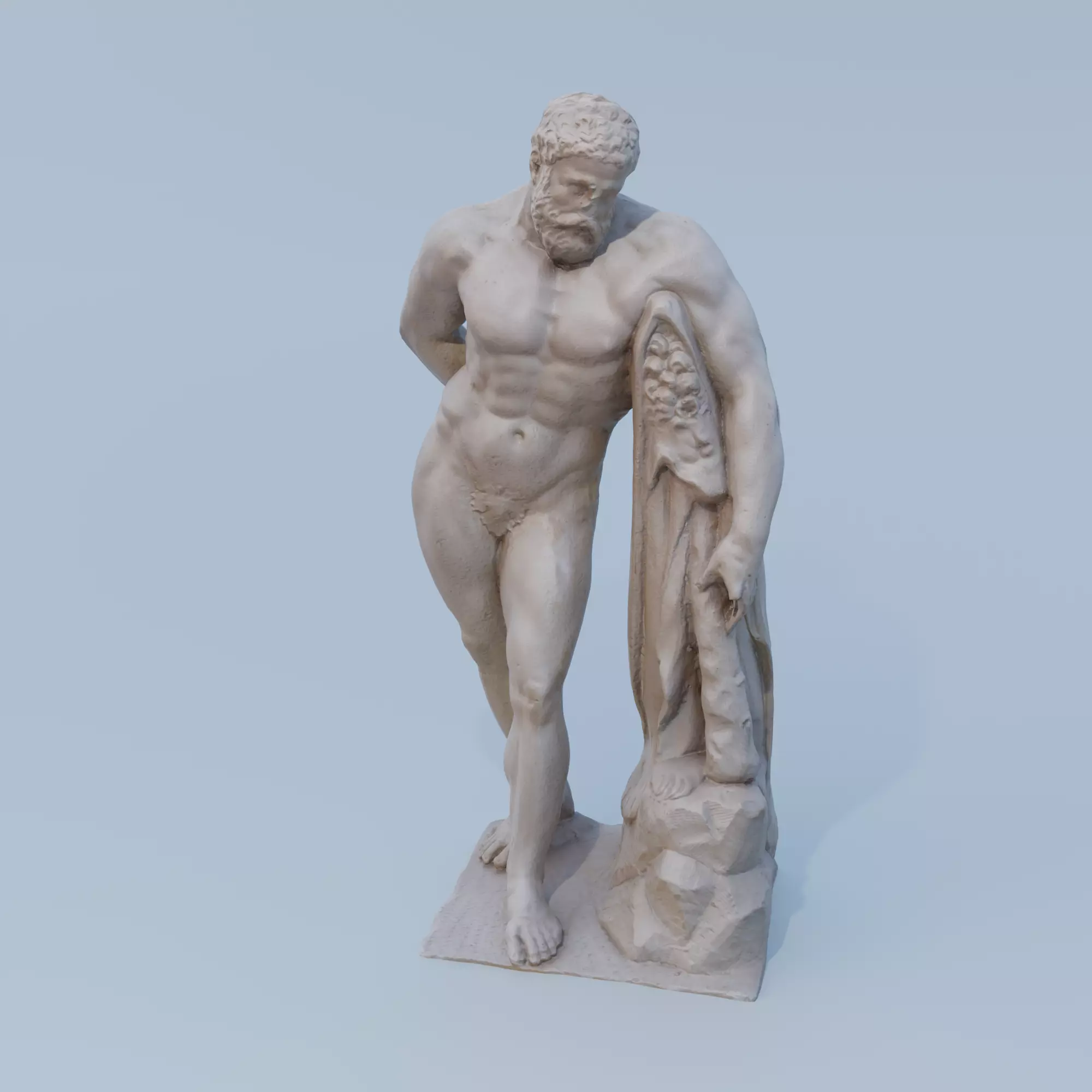 Heracles statue 3D print model_0