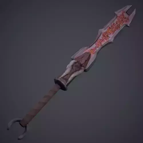 Two-handed casual stylized sword
