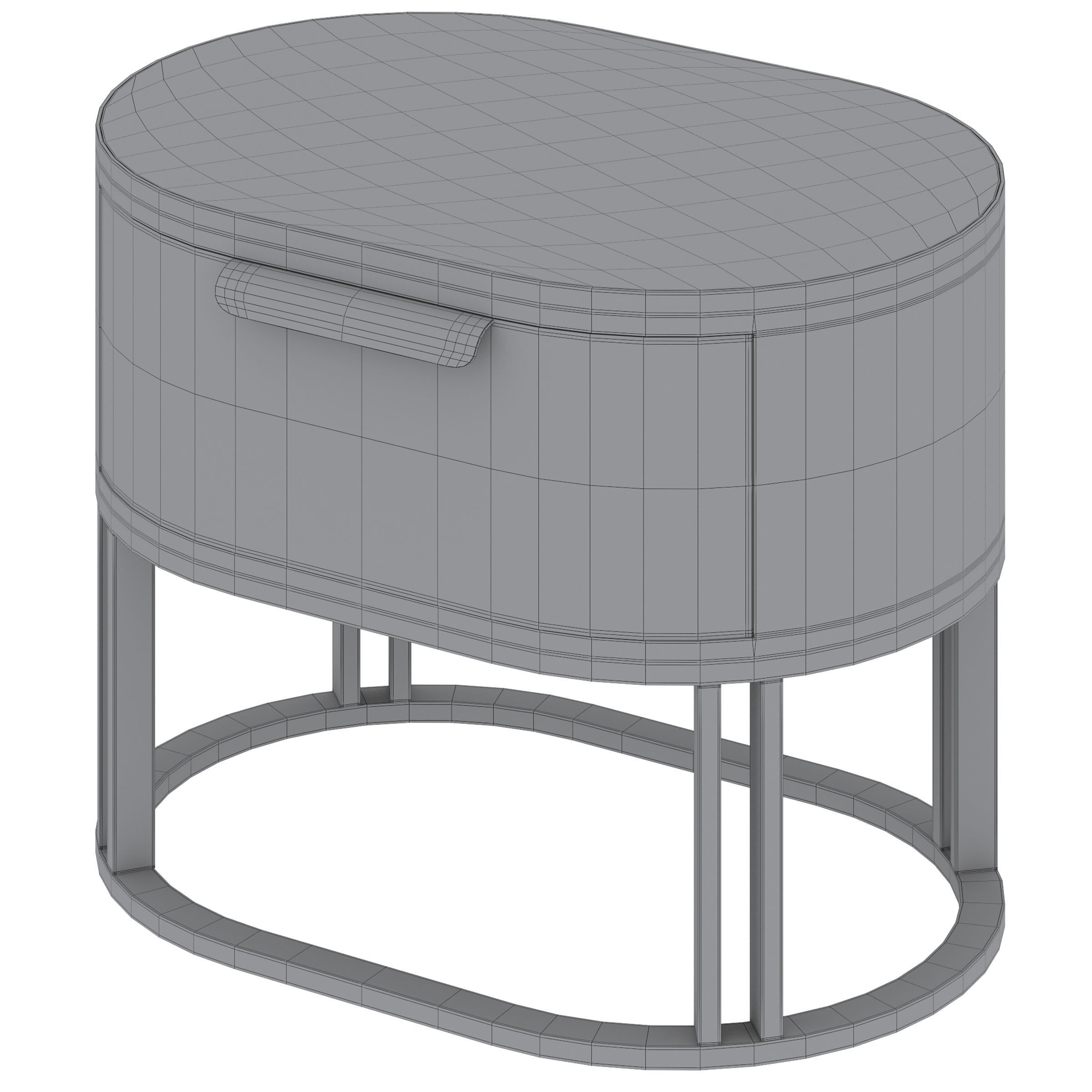 Bedside table Dallas by Frato 3D model_3