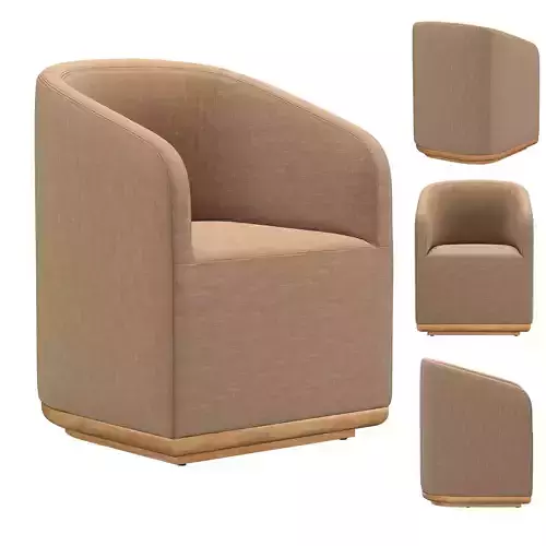 OSLO TEAK ARMCHAIR 3D model
