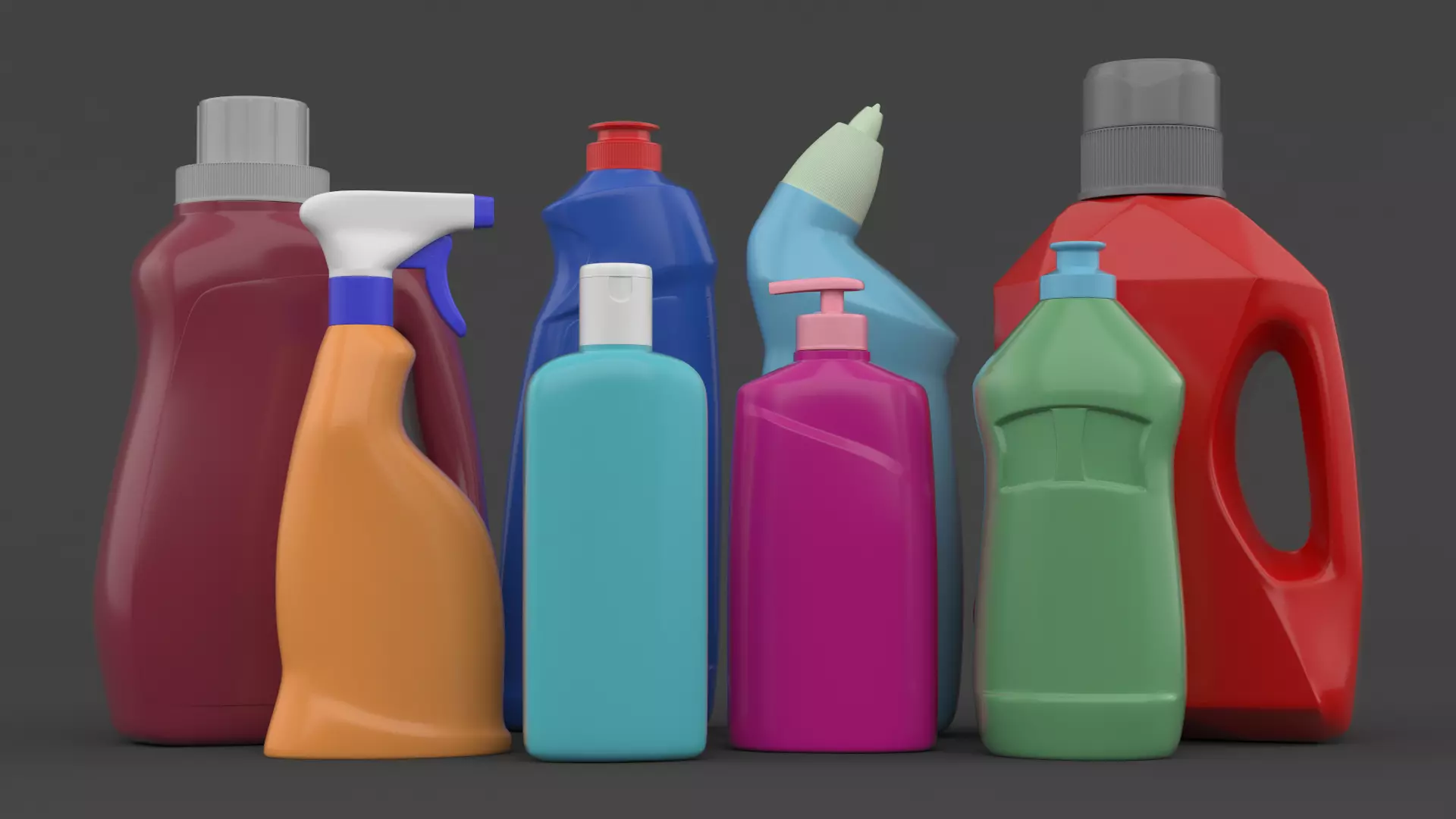 Plastic Bottle Collection 3D model