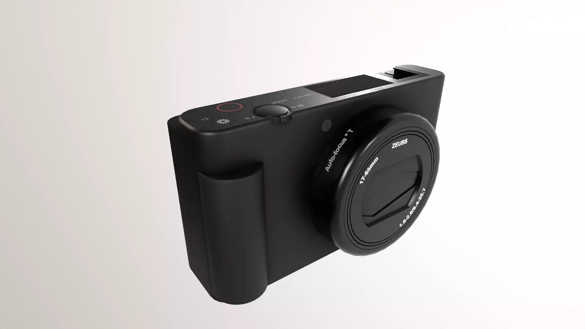 Vlog Camera Low-poly 3D model