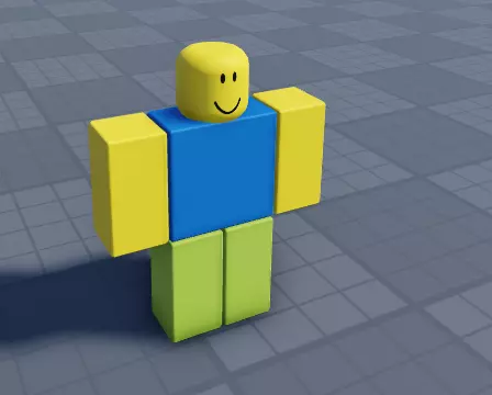 Noob for roblox Free low-poly 3D model_0