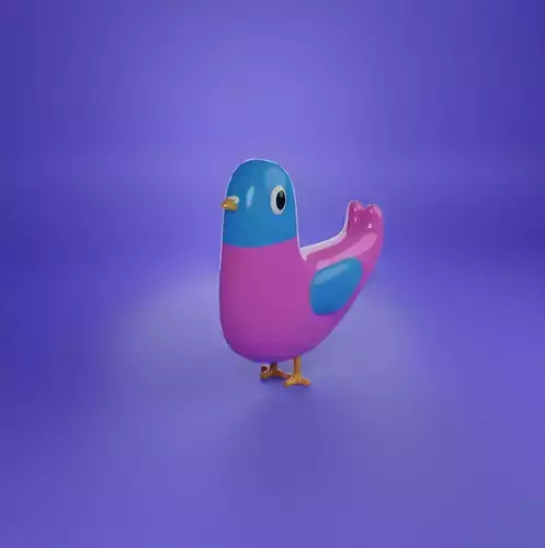 Cartoon Bird 3d model