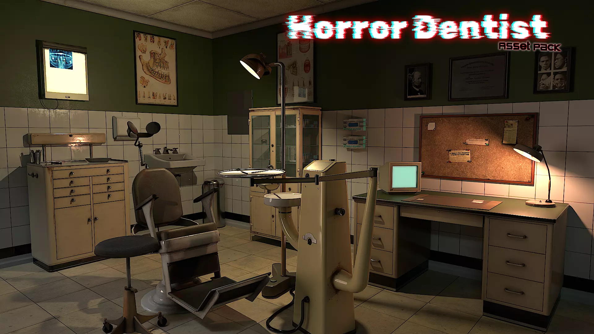 Horror Dentist Pack Low-poly 3D model_0