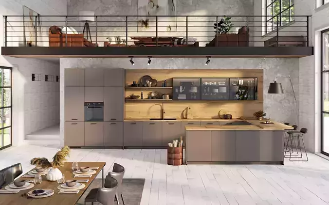 Industrial kitchen  3D model