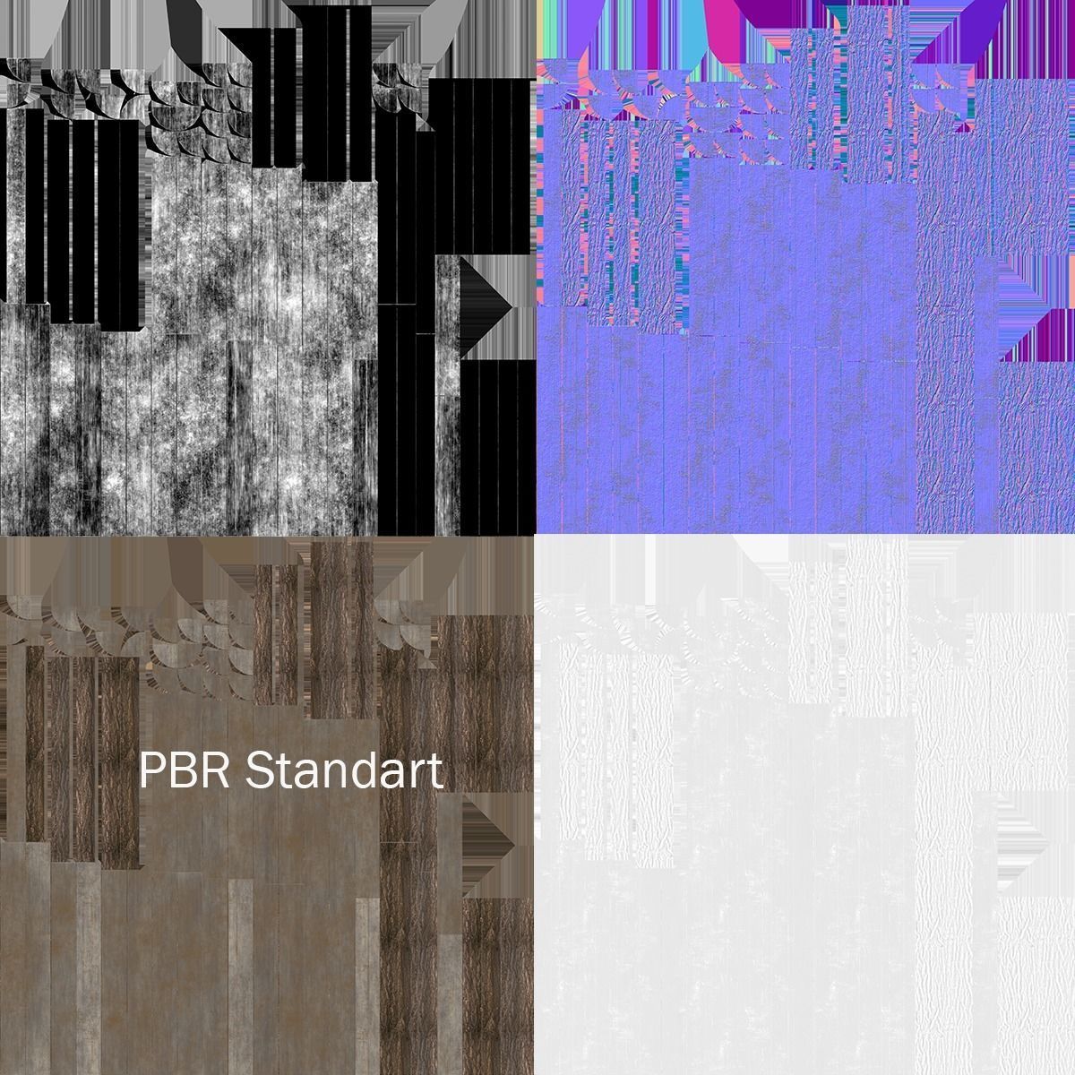 Wooden Logs Free low-poly 3D model_3