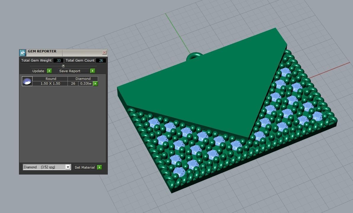 envelope pendant 3D print model_5